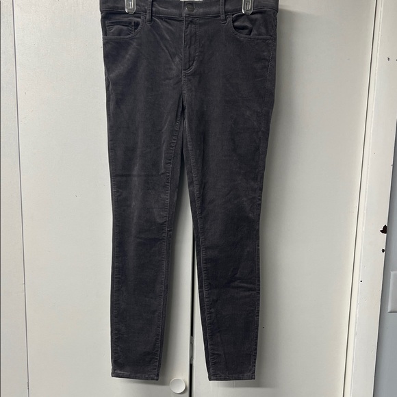 LOFT Pants - LOFT Charcoal Corduroy Modern Skinny Trousers